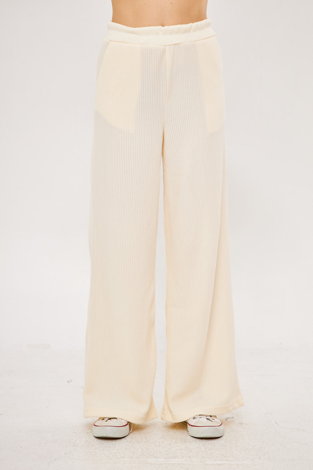 Textured Striped Solid Trousers