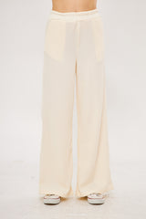 Textured Striped Solid Trousers