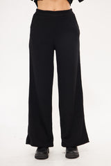 Textured Striped Solid Trousers