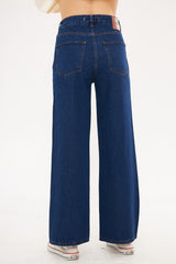 Straight Leg Solid Classic Denim Trouser