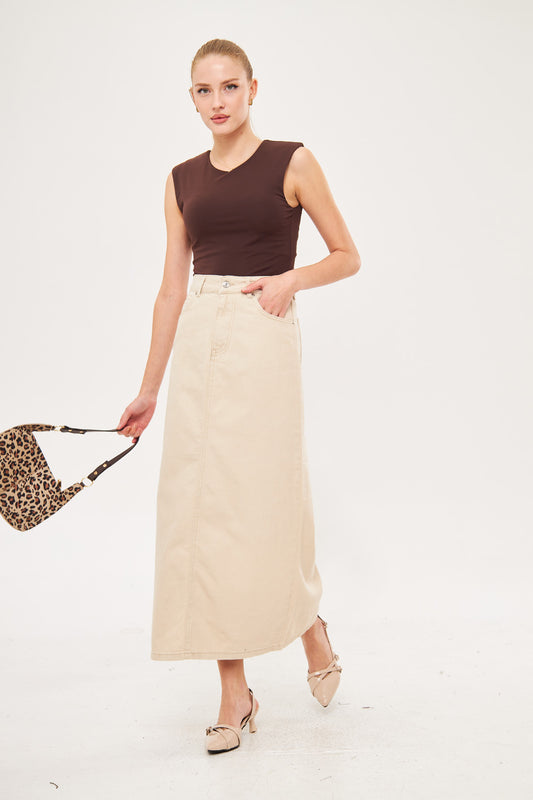 A-Line Maxi Skirt