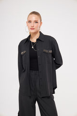 Shirt Buttoned Pocket Front E