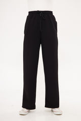 Drawstring Waist Baggy Solid Trouser