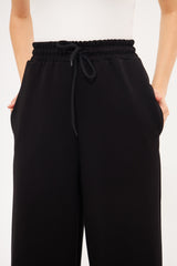 Drawstring Waist Baggy Solid Trouser