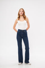 Wide Leg Classic Denim Jeans