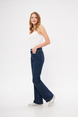 Wide Leg Classic Denim Jeans