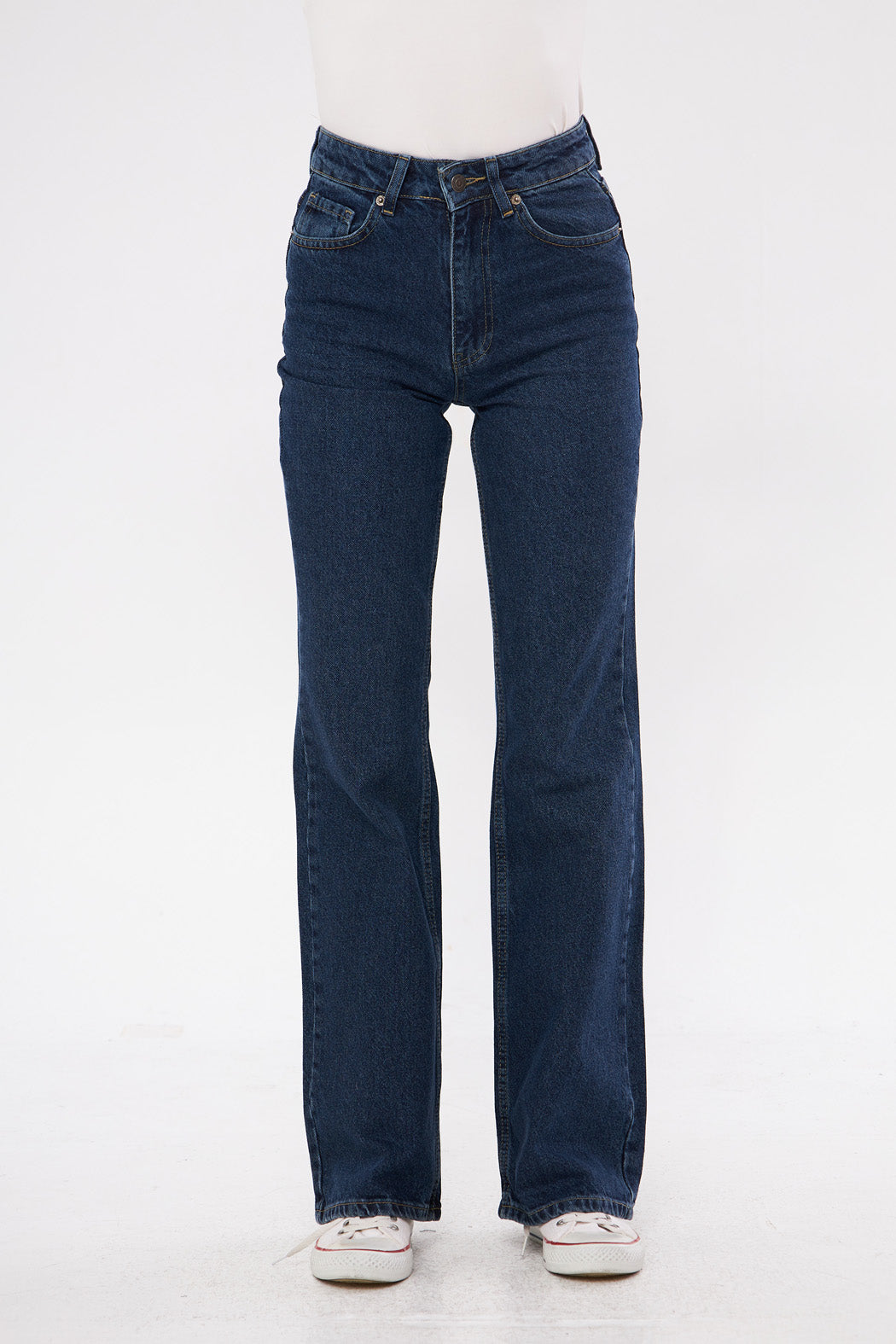 Wide Leg Classic Denim Jeans