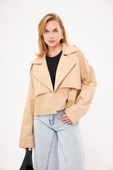 Cropped Trench Jacket