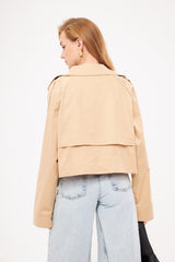 Cropped Trench Jacket