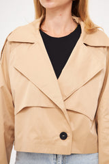 Cropped Trench Jacket