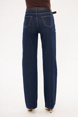 Straight Leg Solid Classic Denim Trouser