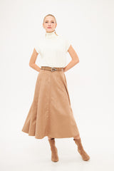 A-Line Midi Skirt