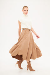 A-Line Midi Skirt