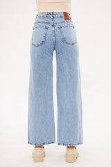 Straight Leg Solid Classic Denim Trouser