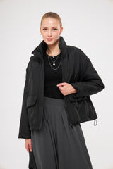 Utility Pocket Zip up Jacket with Modern Silhouette