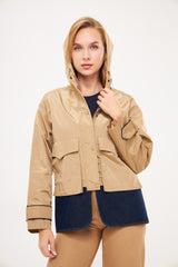 Utility Pocket Zip-Up Jacket with Modern Silhouette