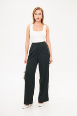 Straight Leg Solid Formal Trouser