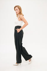 Straight Leg Solid Formal Trouser