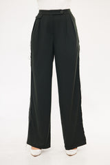 Straight Leg Solid Formal Trouser