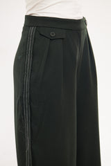 Straight Leg Solid Formal Trouser