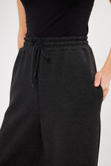 Drawstring Waist Baggy Solid Trouser