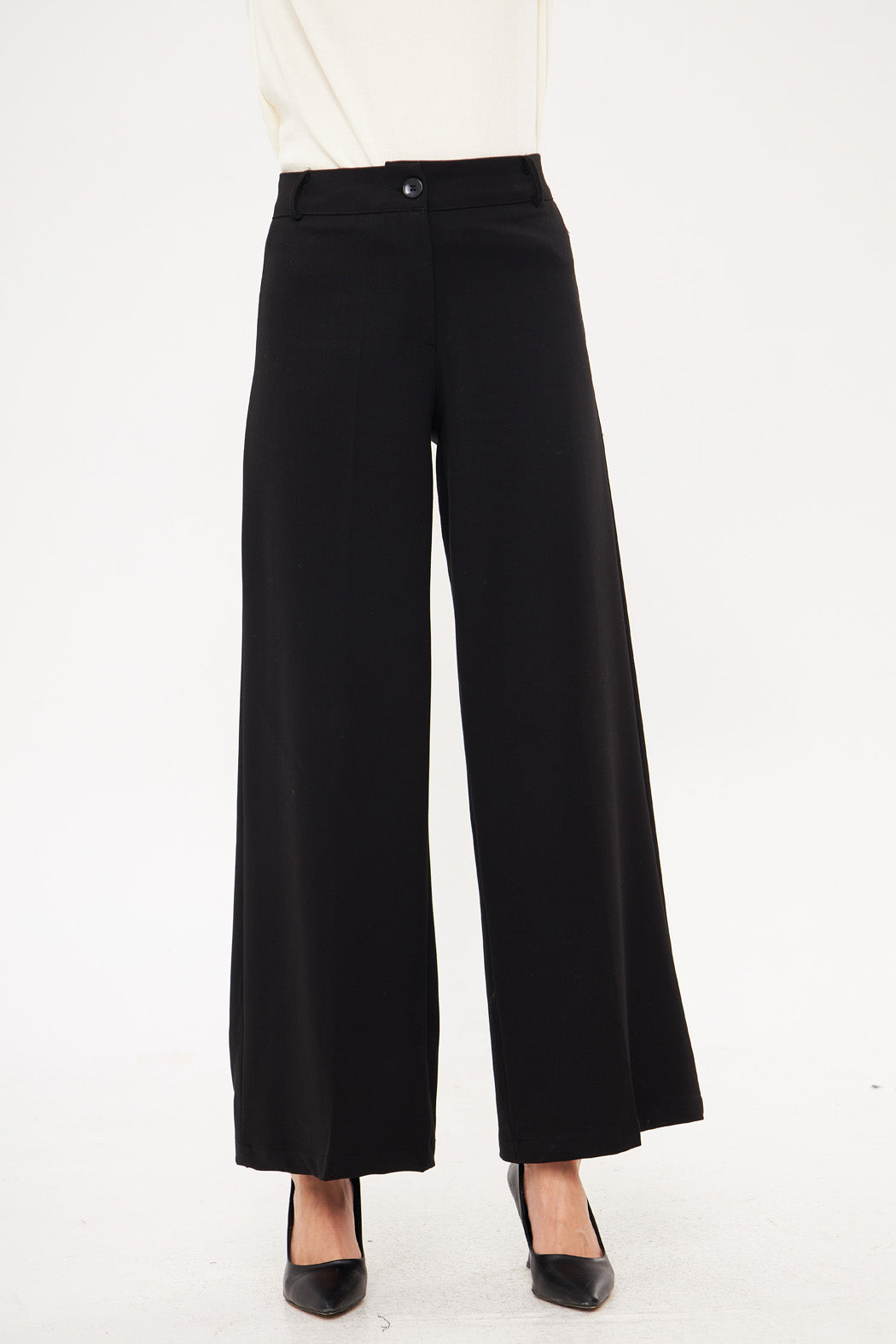 Formal Solid Straight Leg Trouser