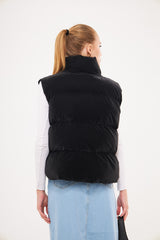 Bomber Sleeveless Velvet Gilet