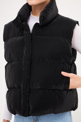 Bomber Sleeveless Velvet Gilet