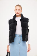 Bomber Sleeveless Velvet Gilet