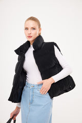 Bomber Sleeveless Velvet Gilet