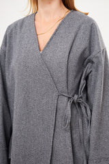 Wide Sleeve Open Front Jacket