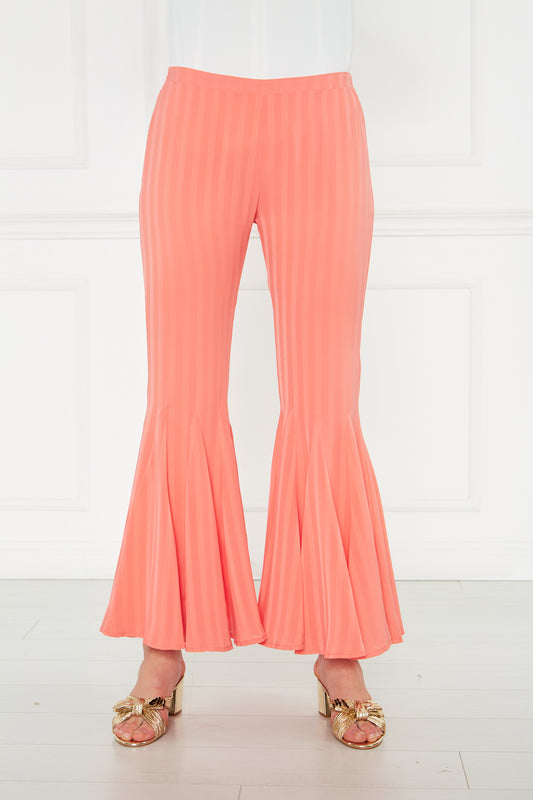 2104050- Striped Bell Bottom Pants - Montania Shop