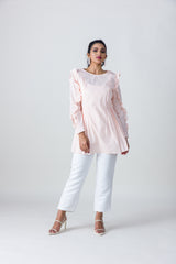 2205118- Ruffled Sleeve Blouse