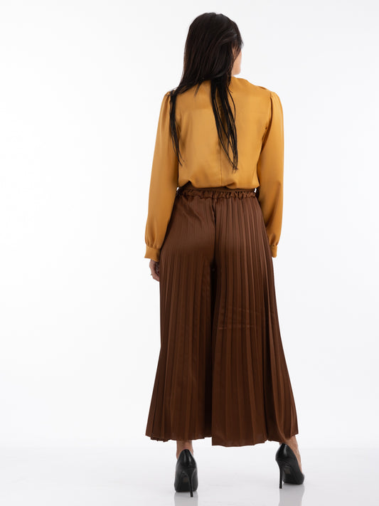 2204150- Pleated Wide Leg Pants