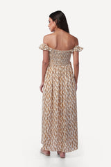 2243006- Off Shoulder Maxi Dress