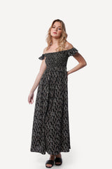 2243006- Off Shoulder Maxi Dress