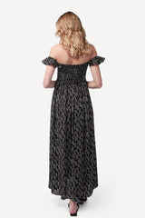 2243006- Off Shoulder Maxi Dress