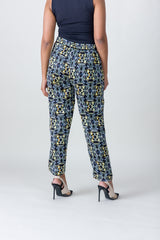 2304004- Linen Printed Pants