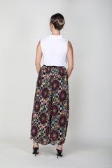 2304011- Printed Wide Leg Pants