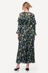 2304007- Floral Wide Leg Pants