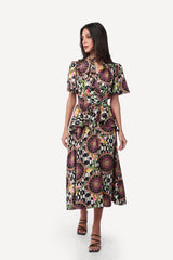 2306005- Layered Printed Dress