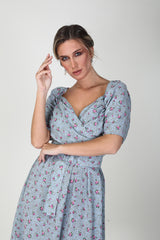 2306011- Smoke chambray Dress